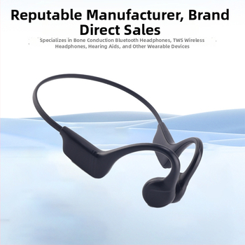 Căști cu conductie osoasă, bandă de gât wireless, design cu cârlig pentru ureche, Bluetooth 5.4, IPX5, autonomie baterie 8+ ore, rază de 15 m