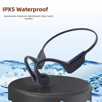 Căști cu conductie osoasă, bandă de gât wireless, design cu cârlig pentru ureche, Bluetooth 5.4, IPX5, autonomie baterie 8+ ore, rază de 15 m