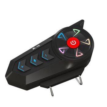 Cască de motocicletă cu headset Bluetooth, YUMES X-12, rezistentă la ploaie, compatibilă cu modelele generale