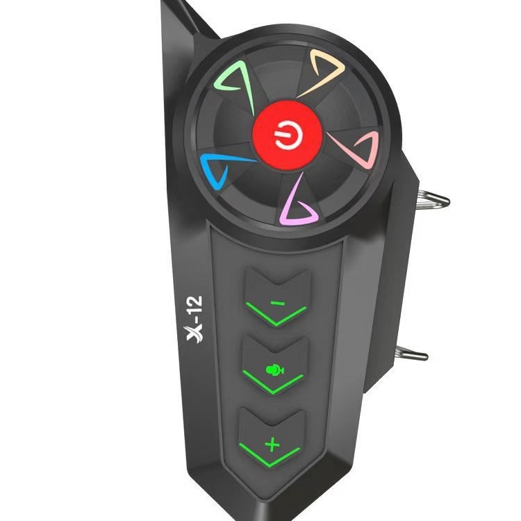 Cască de motocicletă cu headset Bluetooth, YUMES X-12, rezistentă la ploaie, compatibilă cu modelele generale