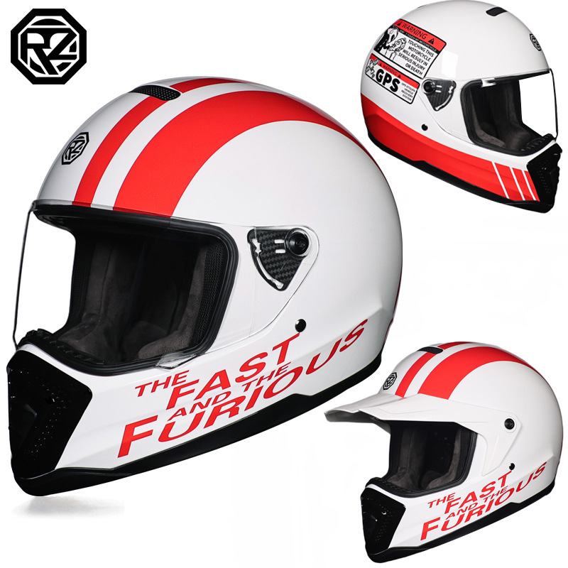 Orz retro kaciga za motocikl - unisex, off-road stil, ABS