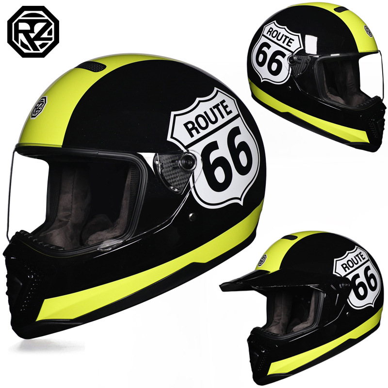 Orz retro kaciga za motocikl - unisex, off-road stil, ABS