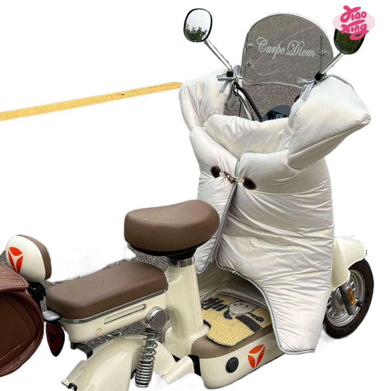 Αντιανεμική κουβέρτα για μοτοσικλέτες και ηλεκτρικά οχήματα, χειμερινή επένδυση από φλίς, αδιάβροχο PU υλικό, άνοιγμα με το χέρι