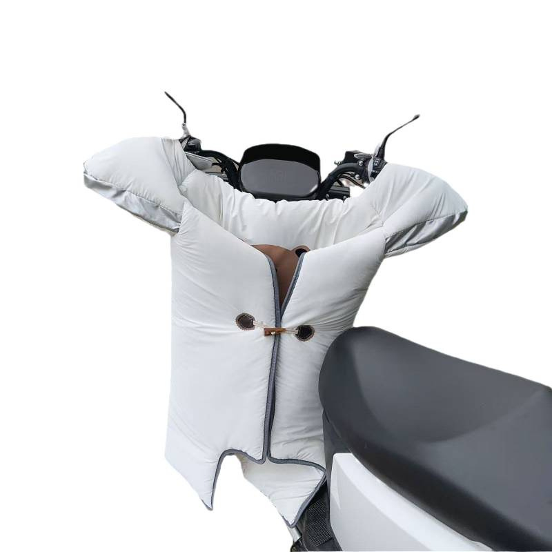 Αντιανεμική κουβέρτα για μοτοσικλέτες και ηλεκτρικά οχήματα, χειμερινή επένδυση από φλίς, αδιάβροχο PU υλικό, άνοιγμα με το χέρι