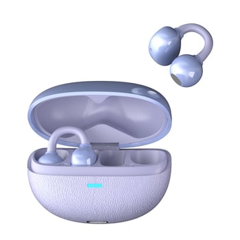 Căști wireless cu design clip pentru ureche, Bluetooth 5.3, bass puternic, peste 8 ore baterie