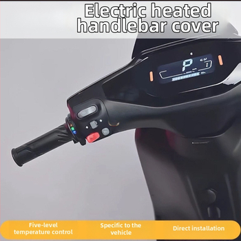 Električno grijano krmilo za motocikl, u stilu Koso, prekidač u bojama duge, temperatura podesiva