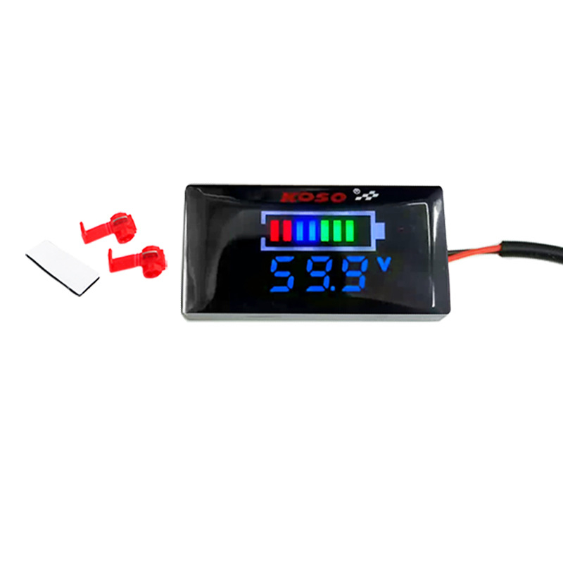 LCD voltmetar za električne motocikle, 12-100V, digitalni zaslon, model 000