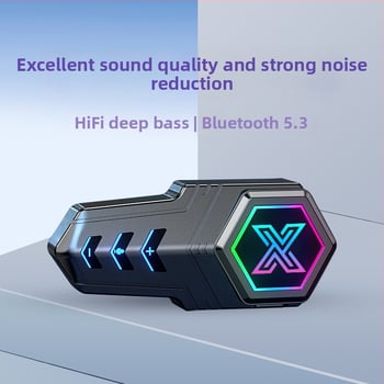 Headset Bluetooth pentru cască, Bluetooth 5.0, baterie de 30 h, rază de 50 m, impermeabil și reducere a zgomotului