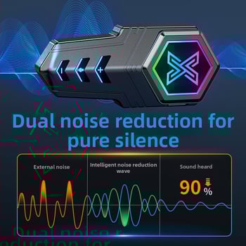 Headset Bluetooth pentru cască, Bluetooth 5.0, baterie de 30 h, rază de 50 m, impermeabil și reducere a zgomotului