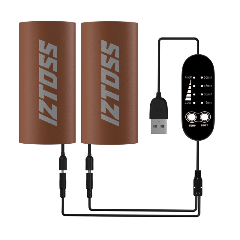 IZTOSS USB fűtött motorkerékpár-kormányfogó, állítható hőmérséklet; modell MP10913; kompatibilis motorkerékpárokkal, elektromos robogókkal és kerékpárokkal