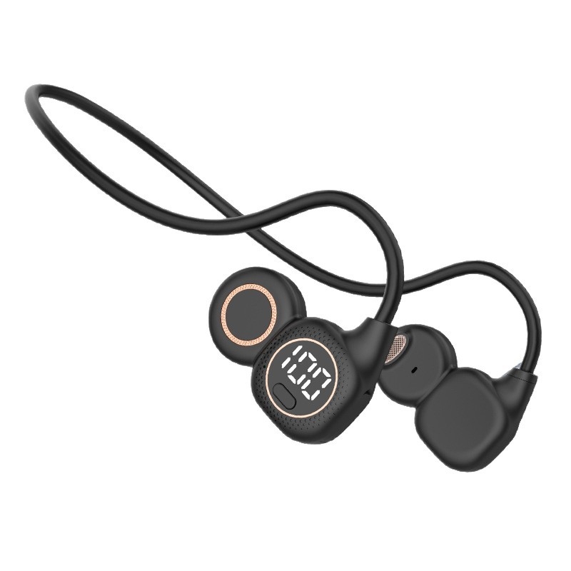 Căști Bluetooth cu conducere osoasă, guler neckband cu design clip, rază 10 m, autonomie baterie 8+ ore