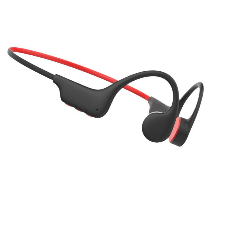 Shengde căști Bluetooth cu conducție osoasă, montate la gât, wireless, Bluetooth 5.3, IPX8 rezistente la apă, autonomie 4–8 h