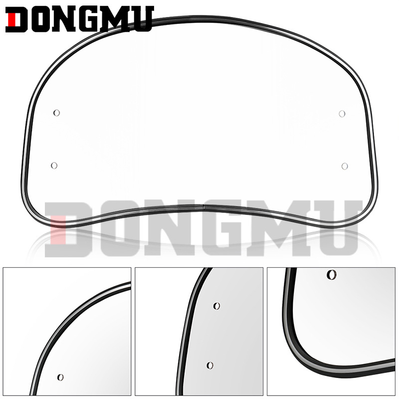 Μπροστινό παρμπρίζ για μοτοσικλέτες και σκούτερ, ρετρό αποτροπέας αέρα, μοντέλο HP-DF022, ABS με μεταλλικό στήριγμα, ανθεκτικό στη φθορά