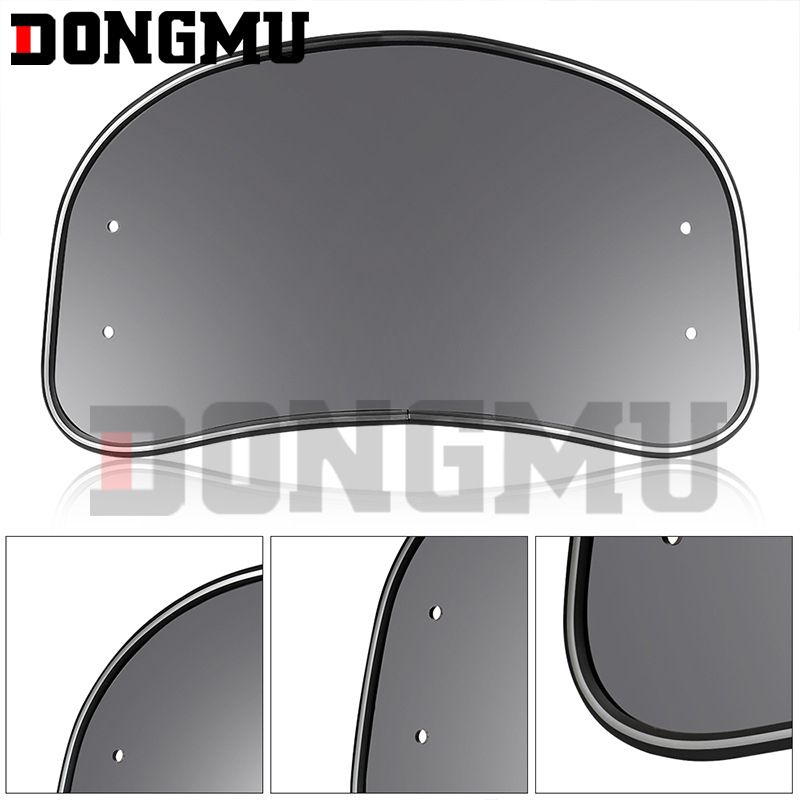 Μπροστινό παρμπρίζ για μοτοσικλέτες και σκούτερ, ρετρό αποτροπέας αέρα, μοντέλο HP-DF022, ABS με μεταλλικό στήριγμα, ανθεκτικό στη φθορά