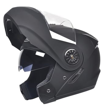 Električna kaciga za motocikl, unisex, konvertibilna između open-face i full-face s dvostrukom vizorom, ABS materijal, 3C certifikat
