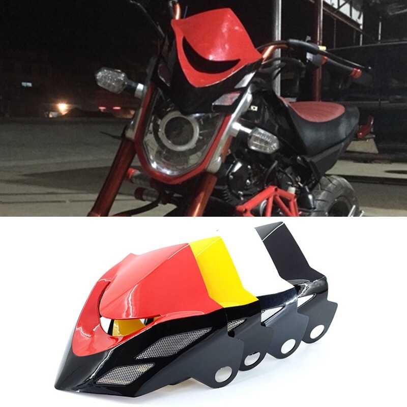 Prednji deflektor haube za Honda Grom MSX125 M3 (2014-2015) – (Generacijski poklopac; Kompatibilnost: Honda Grom MSX125 M3 2014-2015; Prilagodba: Da; Podrška: Podržano)