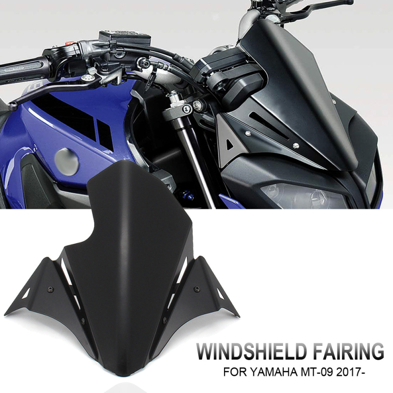 Aodili Prednje vjetrobransko staklo od nehrđajućeg čelika za Yamaha MT-09 2017-2020