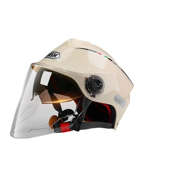 Cască pentru motocicletă electrică, standard Clasa A, ABS, vizieră dublă, certificat 3C