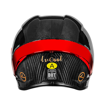 LVCOOL karbonska kaciga za motocikl, potpuno lice, 3C potvrda, dvostruki vizir, pogodna za sve sezone