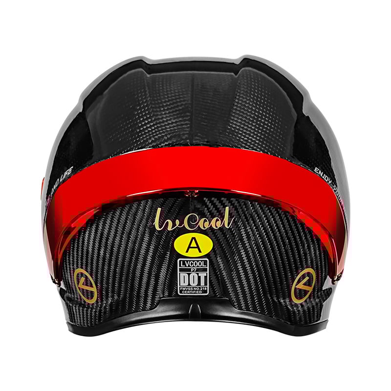 LVCOOL karbonska kaciga za motocikl, potpuno lice, 3C potvrda, dvostruki vizir, pogodna za sve sezone