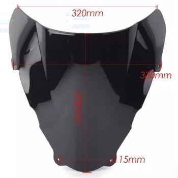 Μπροστινό παρμπρίζ για Suzuki SV650 SV650S 1999-2002 (Υλικό: Pcs; Στυλ: Παρμπρίζ; Λειτουργία: HD)