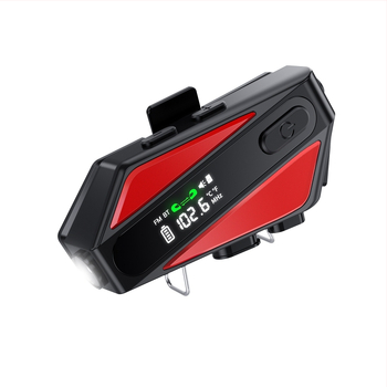 C6 prilba na motorke s dvojitým interkomom, Bluetooth slúchadlo, LCD obrazovka, potlačenie hluku, hlasový asistent — Bluetooth 5.0, vodeodolné a prachuodolné, dosah do 10 m, výdrž batérie 40 h