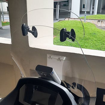 Εμπρός παρμπρίζ μοτοσικλέτας με ρυθμιζόμενο ύψος, ABS, καθολικό μοντέλο WW053+WW053peijian, ανθεκτικό στις γρατζουνιές