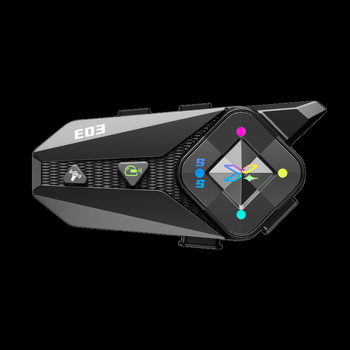 Cască de motocicletă cu Bluetooth – intercom dual, rază 500 m, sunet stereo, Bluetooth 6.0, baterie 22 h