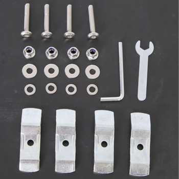 Set baze s brzim otpuštanjem za motocikl – stražnja kutija i bočna kutija, metal, s cilindrom za zaključavanje, BK