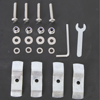 Set baze s brzim otpuštanjem za motocikl – stražnja kutija i bočna kutija, metal, s cilindrom za zaključavanje, BK