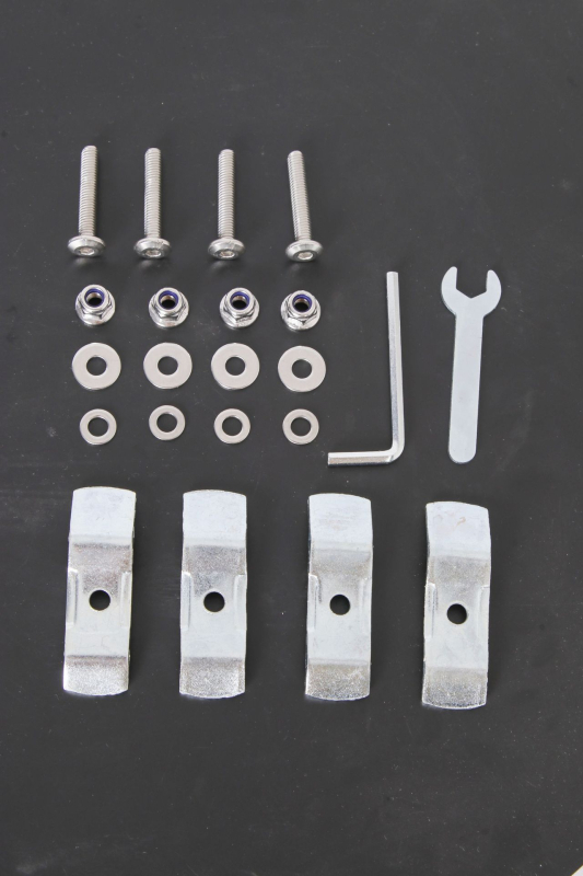 Set baze s brzim otpuštanjem za motocikl – stražnja kutija i bočna kutija, metal, s cilindrom za zaključavanje, BK