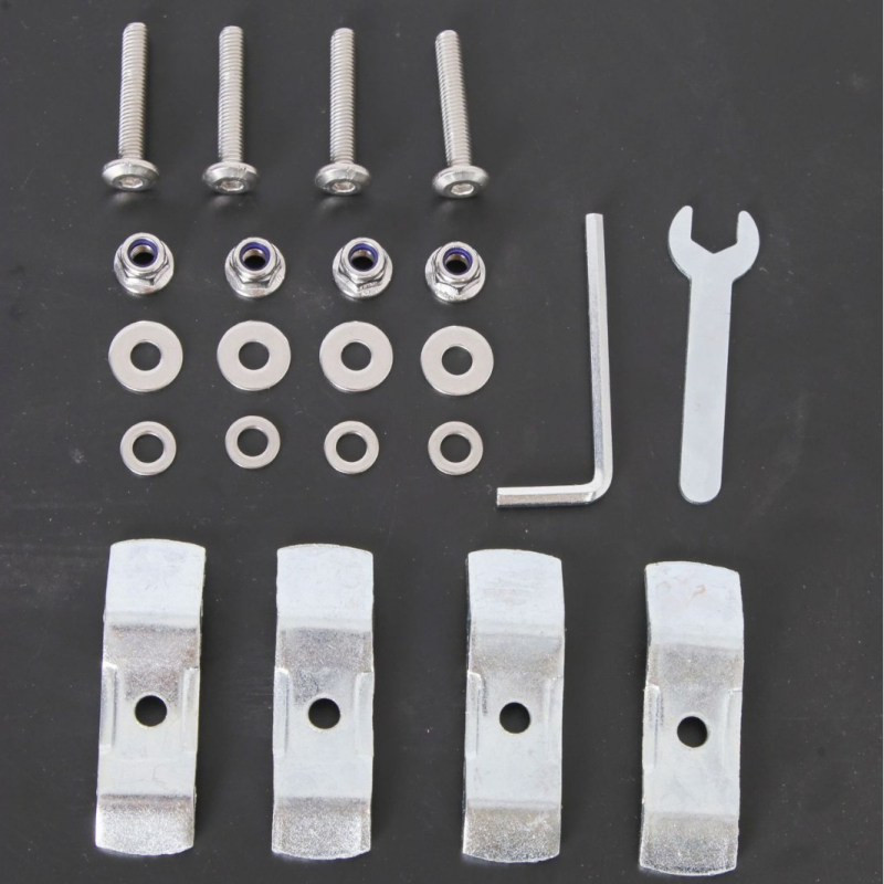 Set baze s brzim otpuštanjem za motocikl – stražnja kutija i bočna kutija, metal, s cilindrom za zaključavanje, BK
