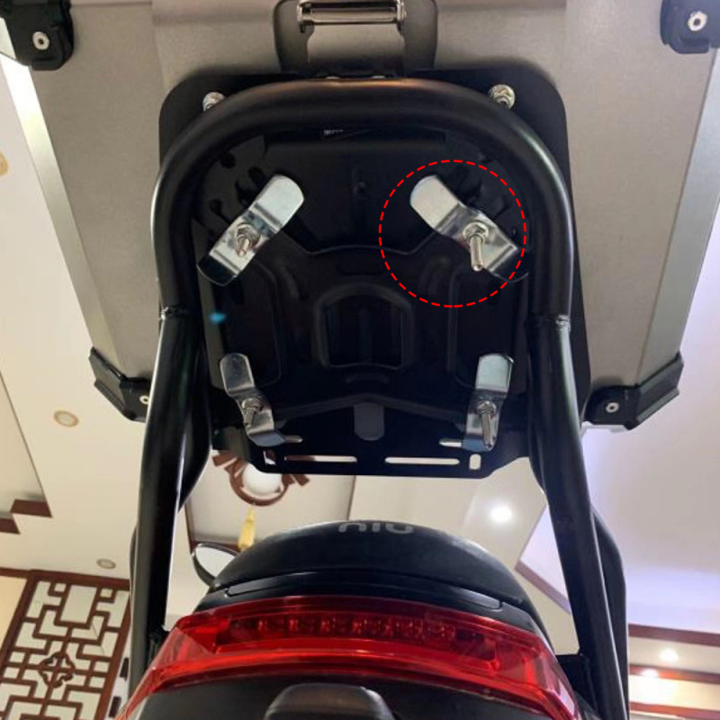 Set baze s brzim otpuštanjem za motocikl – stražnja kutija i bočna kutija, metal, s cilindrom za zaključavanje, BK