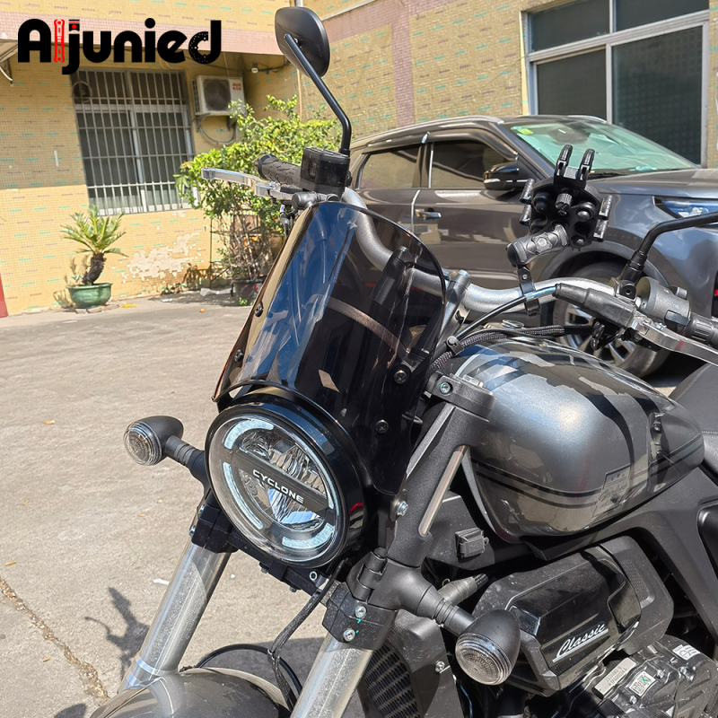 Deflector de vânt pentru SEKORON RA401 (2023–2024) - parbriz PC, suport din oțel de 2 mm, modelul T100