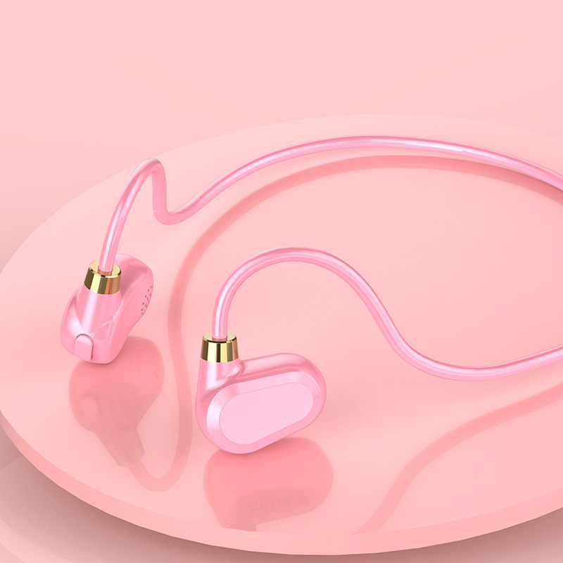 Căști cu conducție osoasă pentru alergare, fără fir Bluetooth, montate pe ureche, BT 5.3, rază 10 m, baterie peste 8 ore, rezistente la apă pentru utilizare zilnică