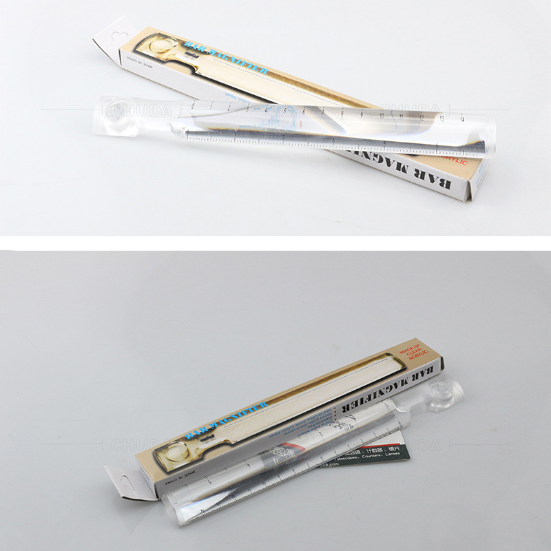 Chuda многофункционален линеал с сантиметрова скала и лупа, модел 19161