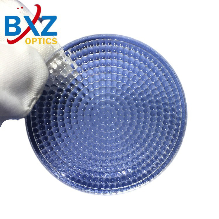 Kompozitna optička staklena leća za osvjetljenje pozornice; model: Compound eyes; kod: Array lens; materijal: visoko borosilikatno staklo; porijeklo: Guangzhou