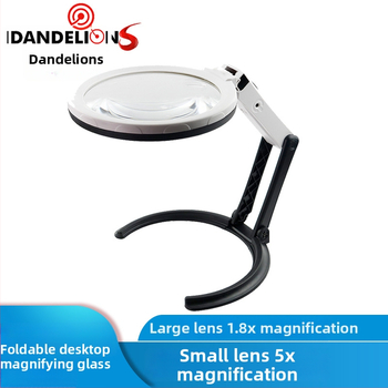 BITE MG3B-1B / MG3B-1D skladacia stolná lupa s LED osvetlením (Značka: BITE; Modely: MG3B-1B / MG3B-1D; Import: Nie; Súkromná značka: Nie)