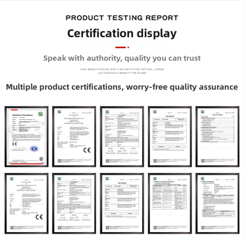 BITE MG3B-1B / MG3B-1D skladacia stolná lupa s LED osvetlením (Značka: BITE; Modely: MG3B-1B / MG3B-1D; Import: Nie; Súkromná značka: Nie)