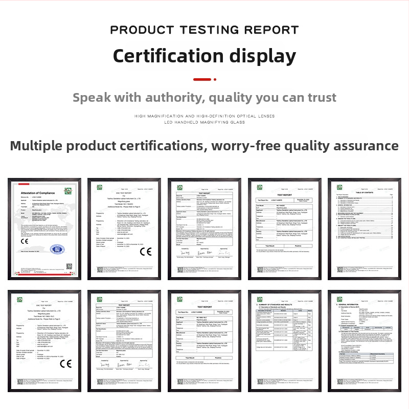 BITE MG3B-1B / MG3B-1D skladacia stolná lupa s LED osvetlením (Značka: BITE; Modely: MG3B-1B / MG3B-1D; Import: Nie; Súkromná značka: Nie)