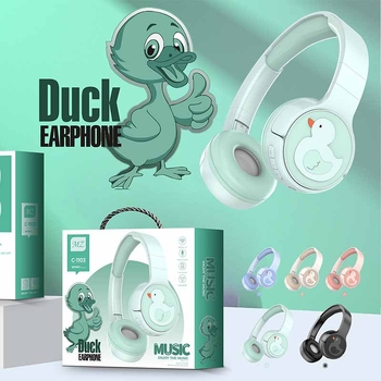 MZ Cartoon stil bežične slušalice za nošenje na glavi, slušalice za glavu, domet 10 m, Bluetooth 5.0, trajanje baterije 4–8 sati, stereo