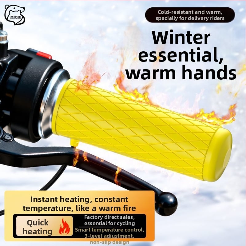 Ghidon încălzit universal pentru vehicule electrice — pentru curieri, compatibil cu motociclete și tricicluri, menține mâinile calde iarna