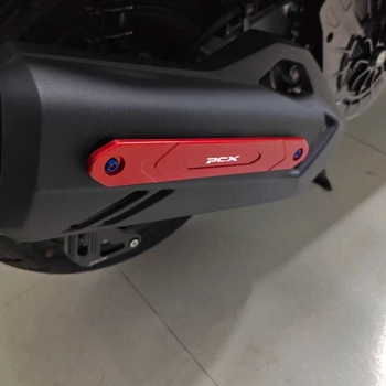 Aluminijski zaštitni poklopac ispuha s dekorativnim nosačem za Honda PCX160, rubna traka otporna na trenje