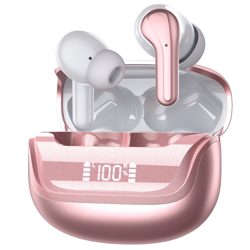Prave bežične TWS slušalice s redukcijom šuma, Bluetooth 5.4, trajanje baterije preko 8 sati, digitalni zaslon, privatni model