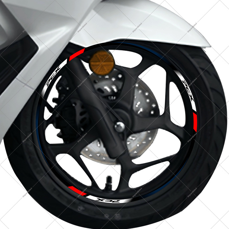Naljepnica hub kotača Honda PCX160 – reflektirajuća, vodootporna dekorativna naljepnica za felne; Marka: Unparalleled; Model: Honda PCX160 wheel sticker