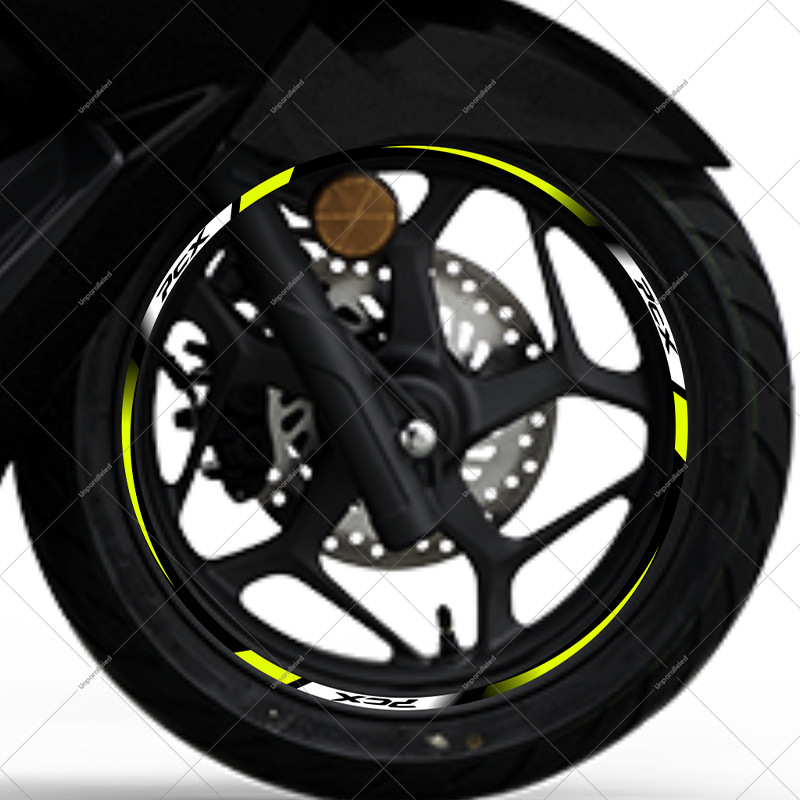 Naljepnica hub kotača Honda PCX160 – reflektirajuća, vodootporna dekorativna naljepnica za felne; Marka: Unparalleled; Model: Honda PCX160 wheel sticker