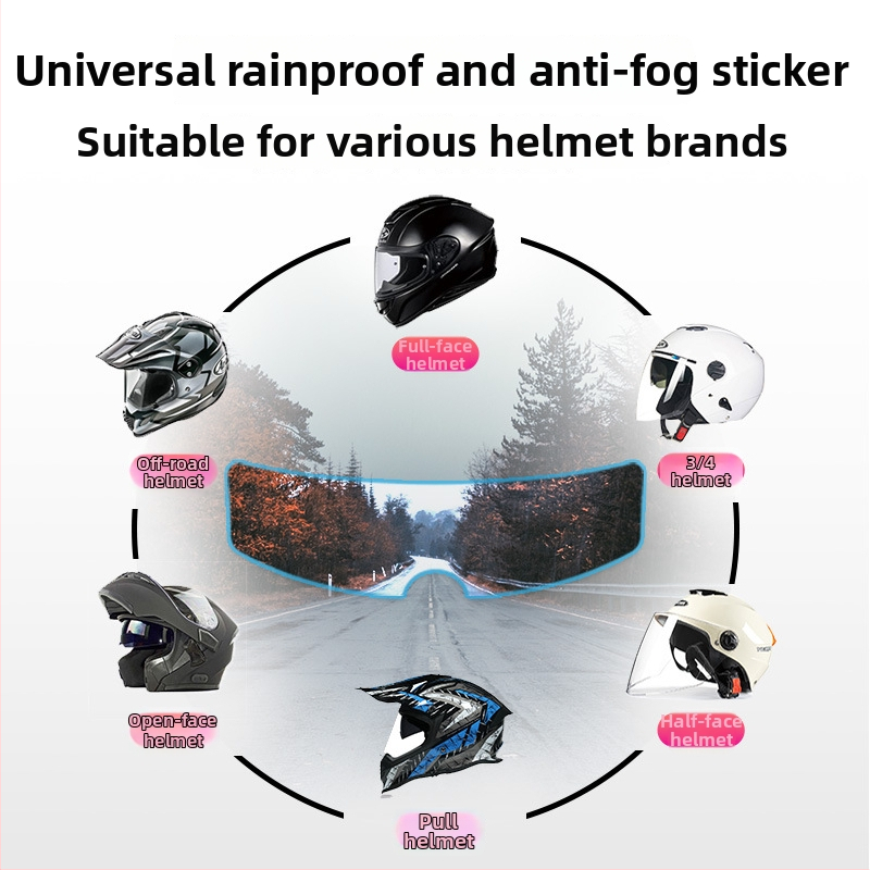 Film proti zahmlievaniu prilby, PET materiál, pre prilby motocyklov a elektrických vozidiel, dlhodobý anti-fog efekt