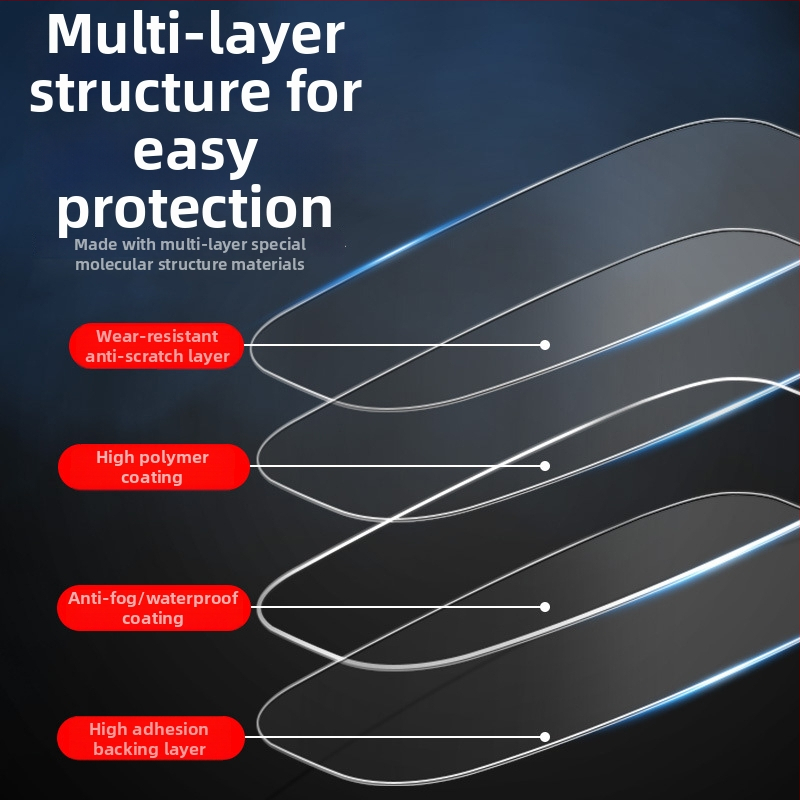 Film proti zahmlievaniu prilby, PET materiál, pre prilby motocyklov a elektrických vozidiel, dlhodobý anti-fog efekt