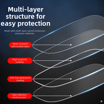 Film proti zahmlievaniu prilby — univerzálny pre prilby na motocykle a elektrické vozidlá; dlhodobý anti-fog efekt, odolné proti dažďu šošovka, zimné použitie