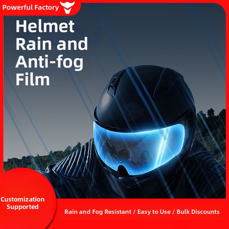 Film proti zahmlievaniu prilby — univerzálny pre prilby na motocykle a elektrické vozidlá; dlhodobý anti-fog efekt, odolné proti dažďu šošovka, zimné použitie